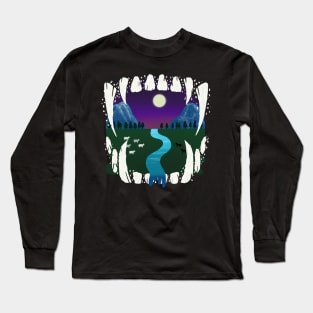 Fang landscape Long Sleeve T-Shirt